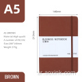 Leather Notebook Logo Logo Hardcover A5 مع حزام